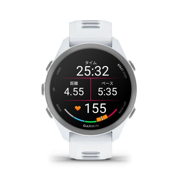 ガーミン GARMIN Forerunner 170（フォアランナー170） Whitestone/Cloud Blue（ホワイトストーン/クラウド ブルー） 43mm シリコンバンド AMOLED（有機EL） 軽量 ランニングGPSウォッチ Suica対応 010-03920-41 腕時計 正規品 【送料無料 北海道/沖縄/離島を除く】 Whitestone/Cloud Blue FREE