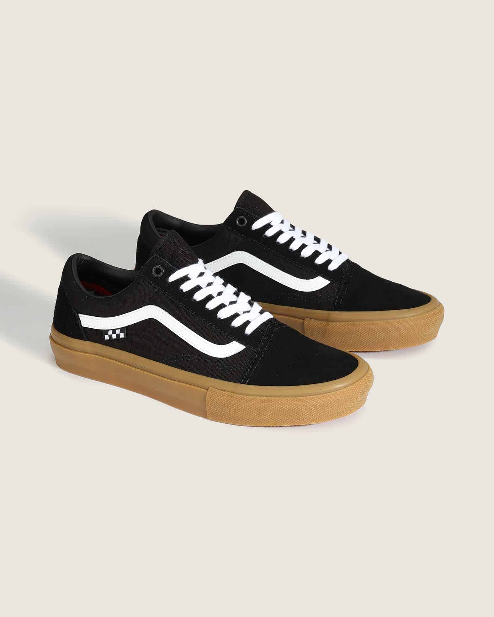 バンズ VANS SKATE Old Skool BLACK/GUM VN0A5FCBB9M スケート スケートオールドスクール  23.5㎝～28.0㎝ スニーカー メンズ レディース シューズ 0194905588708 【送料無料 北海道/沖縄/離島を除く】 BLACK/GUM 23.5cm