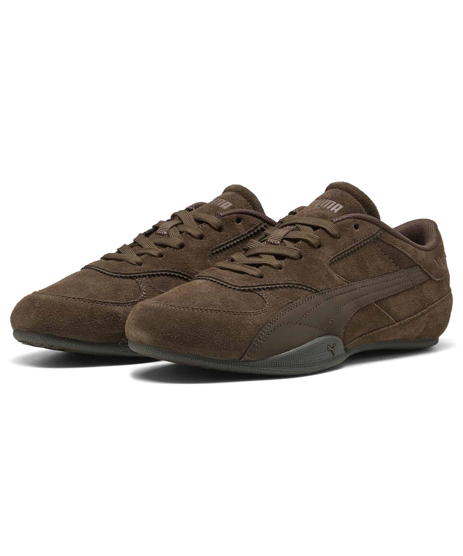 プーマ ベラ ミナ スエード スニーカー PUMA BELLA MINA SUEDE WNS chocolate-gum 23.0㎝～25.0㎝ 407671_05 4070032771854 【送料無料 北海道/沖縄/離島を除く】 chocolate-gum 23.0㎝