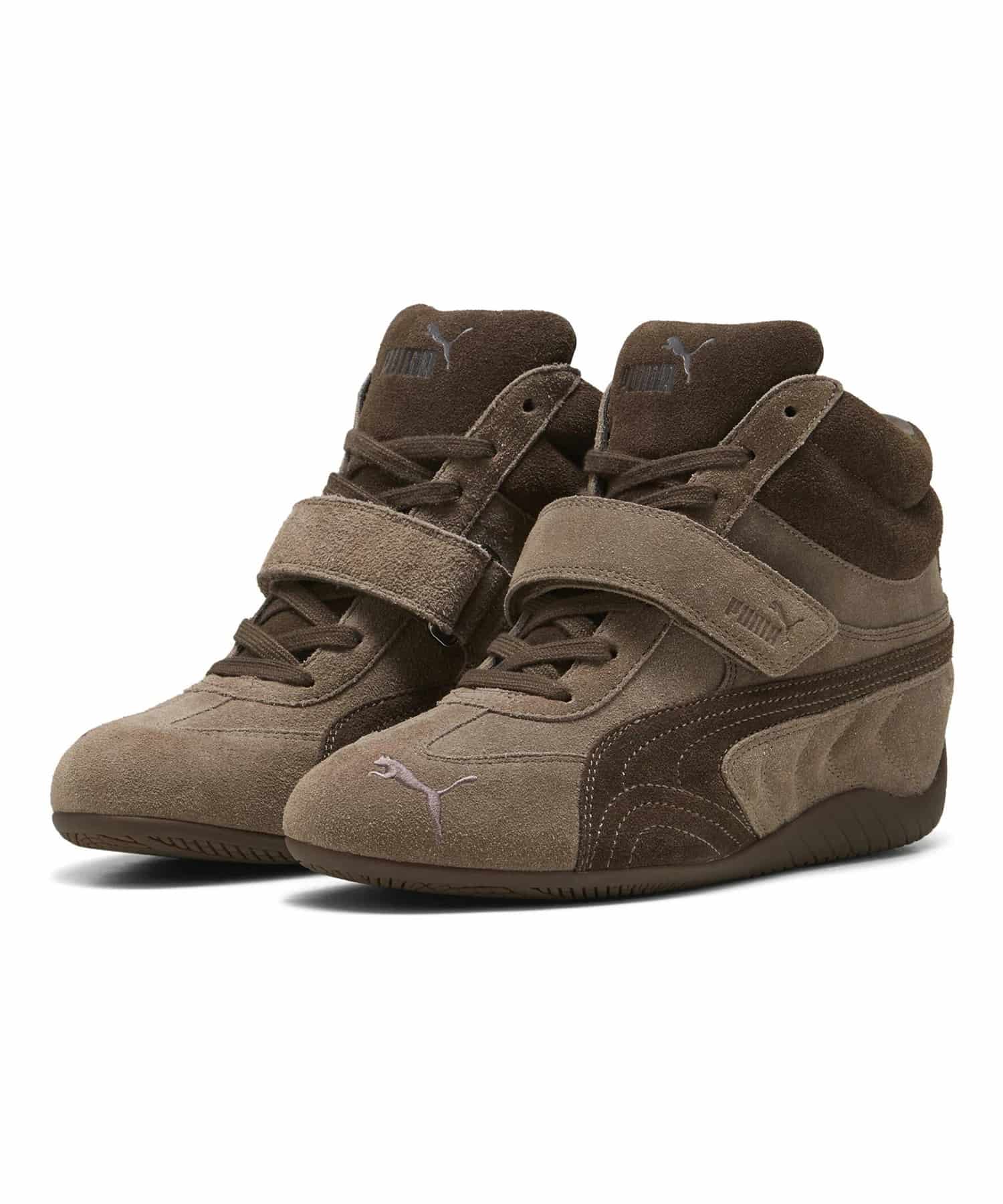 プーマ スピードキャット ウェッジ スニーカー PUMA SPEEDCAT WEDGE WNS Totally taupe-Chocolate 23.0㎝～25.0㎝ 407878_01 4069162834935 【送料無料 北海道/沖縄/離島を除く】 Totally taupe-Chocolate 23.0㎝