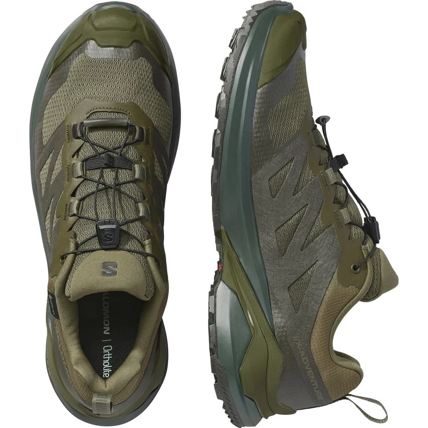 【サロモン】 SALOMON X-ADVENTURE GORE-TEX Olive Night/Peat/Olive Night 26.5cm～27.5cm 019870255302 ゴアテックス GORE/TEX メンズ スニーカー 【送料無料 北海道/沖縄/離島を除く】 Olive Night/Peat/Olive Night 26.5cm