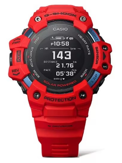 カシオ CASIO G-SHOCK ジーショック G-SQAD GBD-H1000 SERIES GBD-H1000-4JR Bluetooth  ソーラー充電システム センサー機能 光学式センサー（心拍計） トレーニング機能 ライフログ機能 高精細MIP液晶 腕時計