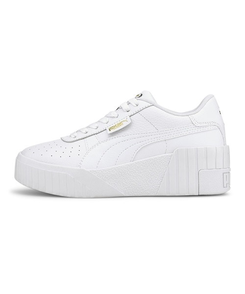 PUMA プーマ カリウェッジ ウィメンズ CALI WEDGE WNS LX1 373438 01  【送料無料　北海道/沖縄/離島を除く】 Puma white-Puma white 24.0ｃｍ