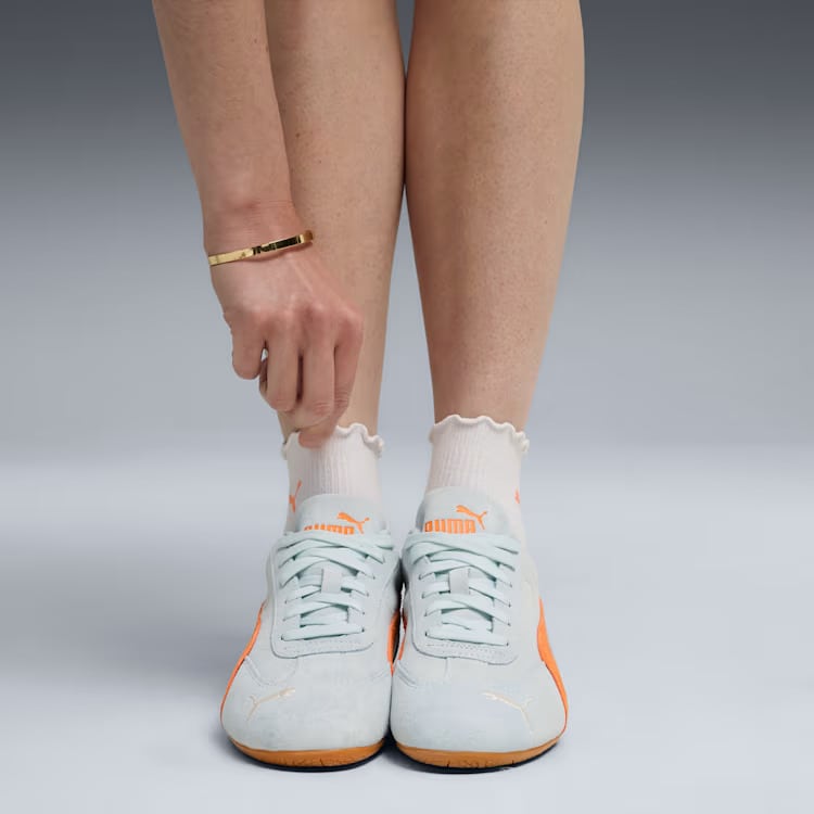 PUMA SPEEDCAT OG ROSE プーマ スピードキャット ウィメンズ スニーカー シューズ ロゼ Sea Glass-Orange Glo 24.5cm 398846 40 MX3 4069156501812 【送料無料 北海道/沖縄/離島を除く】 Sea Glass-Orange Glo 24.5cm