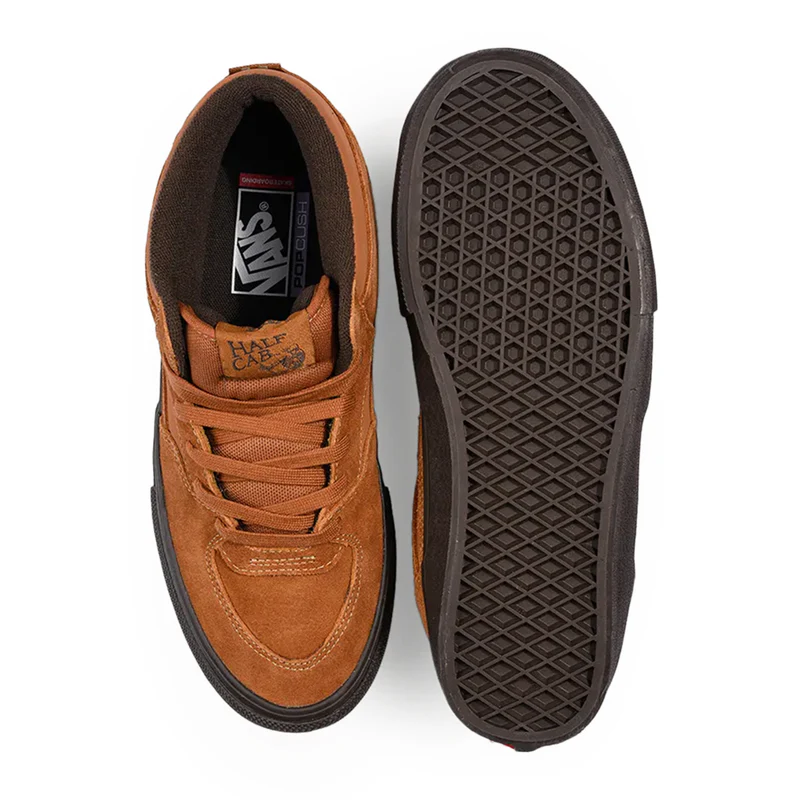 VANS SKATE HALF CAB GOLDEN BROWN/GUM VN0A5FCDCL6 バンズ スケート ハーフキャブ 27.5cm スニーカー メンズ シューズ スケボー スケートボード 0198266502229 【送料無料 北海道/沖縄/離島を除く】 GOLDEN BROWN/GUM 27.5cm