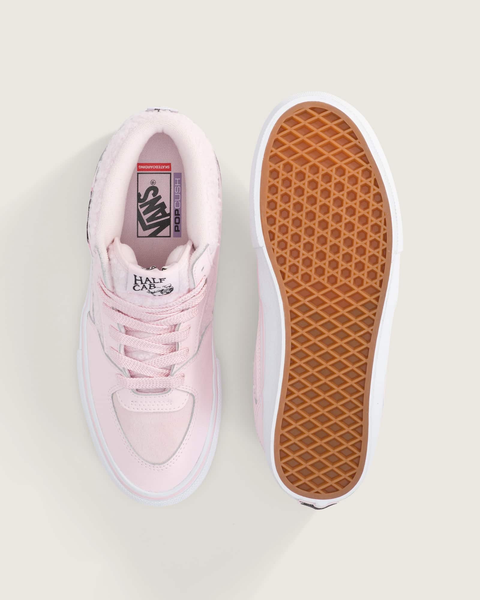 VANS SKATE HALF CAB PINK/WHITE VN0A5FCDY3K バンズ スケート ハーフキャブ 24.0cm スニーカー レディース シューズ スケボー スケートボード 0198266502847 【送料無料 北海道/沖縄/離島を除く】 PINK/WHITE 24.0cm