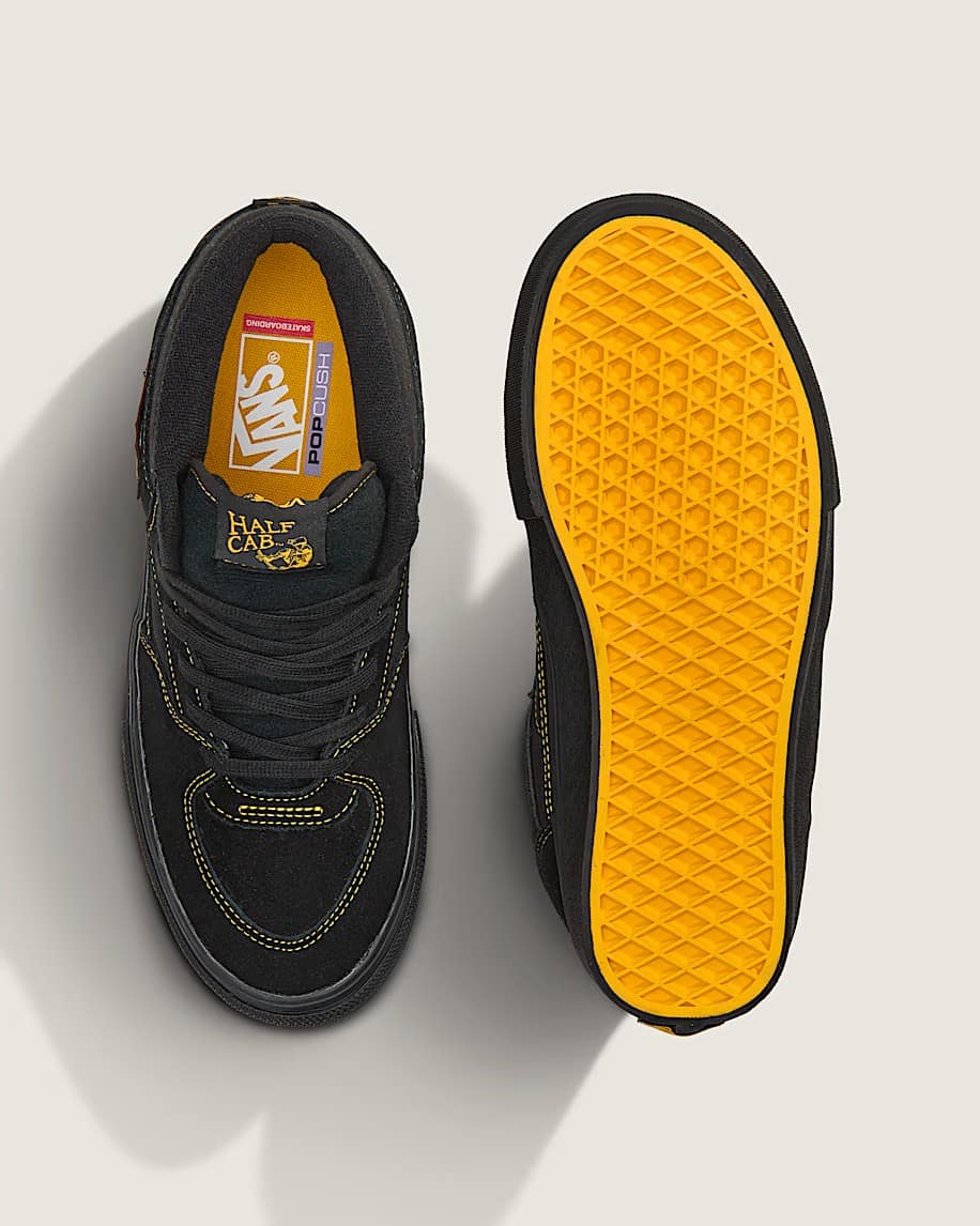VANS バンズ SKATE HALF CAB BLACK/MUSTERD VN0A5FCDBLN スケート ハーフキャブ 28.0cm スニーカー メンズ シューズ 0198266502304 【送料無料 北海道/沖縄/離島を除く】 BLACK/MUSTERD 28.0cm