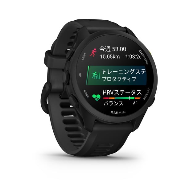 ガーミン GARMIN Forerunner 70（フォアランナー70） Balck（ブラック） 43mm シリコンバンド AMOLED（有機EL） 軽量 ランニングGPSウォッチ 010-04307-30 0753759375683 腕時計 正規品 【送料無料 北海道/沖縄/離島を除く】 Black FREE