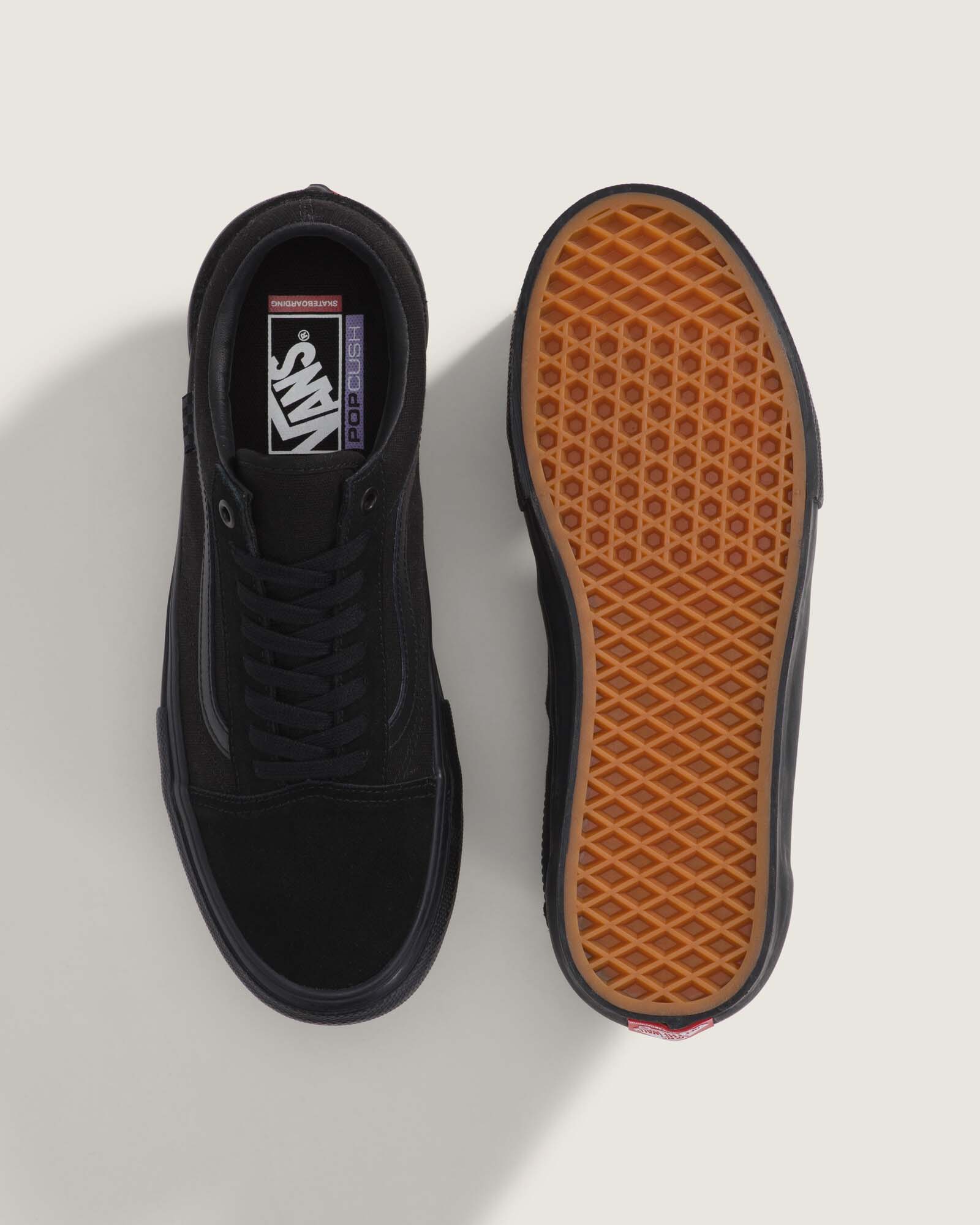 VANS SKATE Old Skool BLACK/BLACK VN0A5FCBBKA バンズ スケートオールドスクール  27.5㎝ スニーカー メンズ シューズ 0194901609261 【送料無料 北海道/沖縄/離島を除く】 BLACK/BLACK 27.5cm
