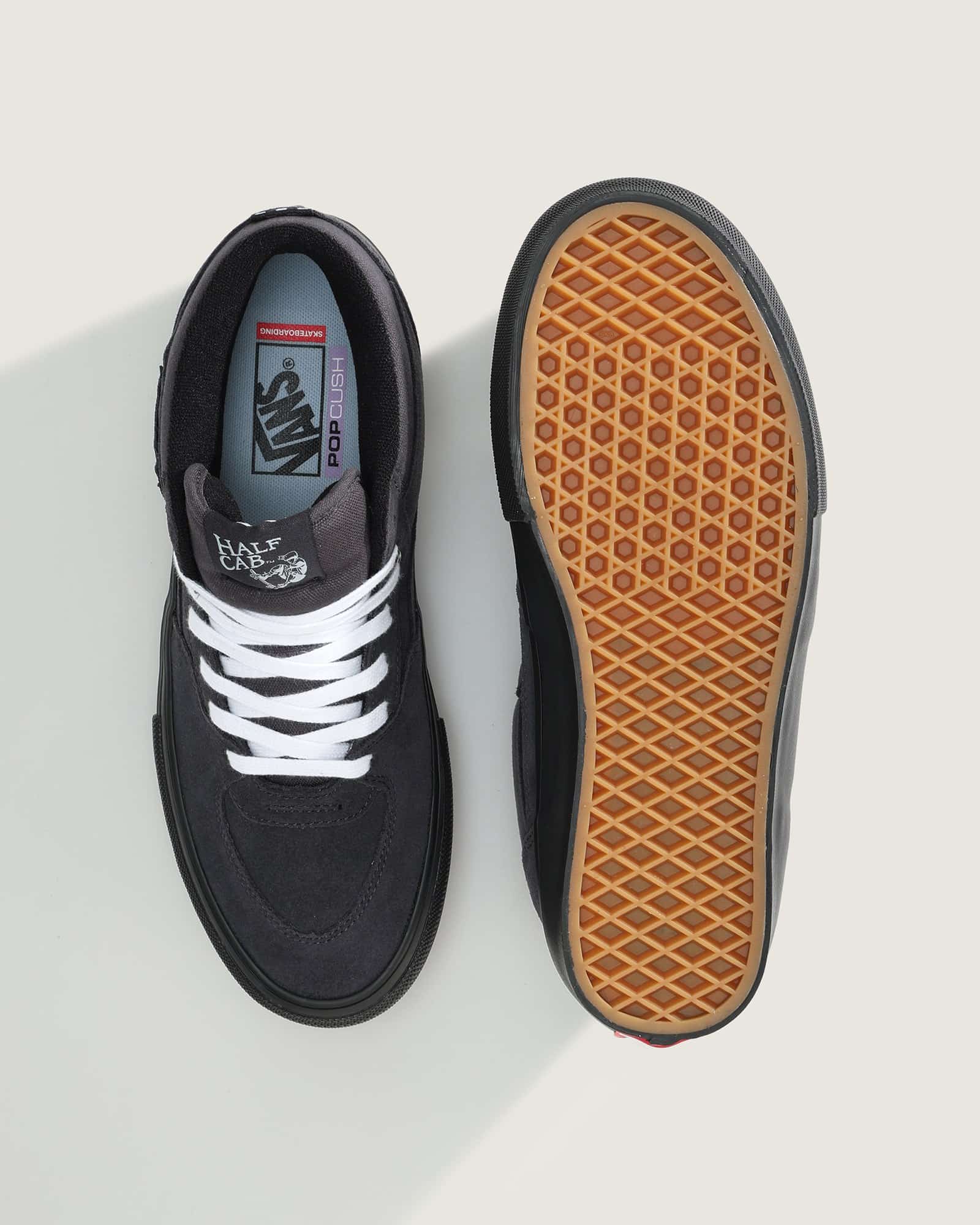 バンズ スケート ハーフキャブ VANS SKATE HALF CAB CHARCOAL GREY/BLACK VN0A5FCDB2U 26.0㎝～28.0㎝ スニーカー メンズ シューズ 0198268769866 【送料無料 北海道/沖縄/離島を除く】 CHARCOAL GREY/BLACK 26.0cm
