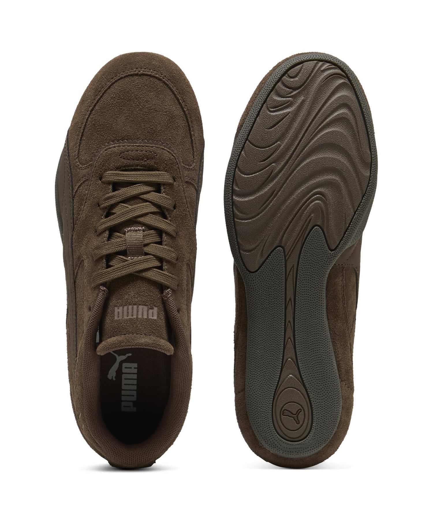 PUMA BELLA MINA SUEDE WNS プーマ ベラ ミナ スエード スニーカー chocolate-gum 23.5㎝ 407671_05 4070032771915 【送料無料 北海道/沖縄/離島を除く】 chocolate-gum 23.5㎝