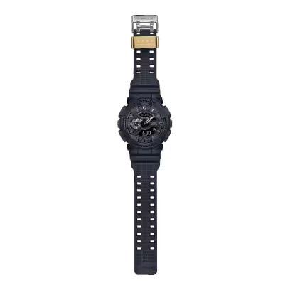 カシオCASIO G-SHOCKジーショック G-SHOCK 40th Anniversary REMASTER BLACK  ANALOG-DIGITAL 110 SERIES GA-114RE-1AJR 耐衝撃構造（ショックレジスト）耐磁時計（JIS1種） 20気圧防水  ワールドタイム 腕時計 