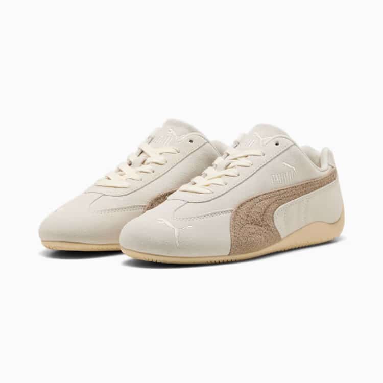 PUMA SPEEDCAT プーマ スピードキャットエレベーテッド レディース スニーカー シューズ Warm White-Ice Coffee 25.0cm 403619_01 4069156860629 【送料無料 北海道/沖縄/離島を除く】 Warm White-Ice Coffee 25.0cm