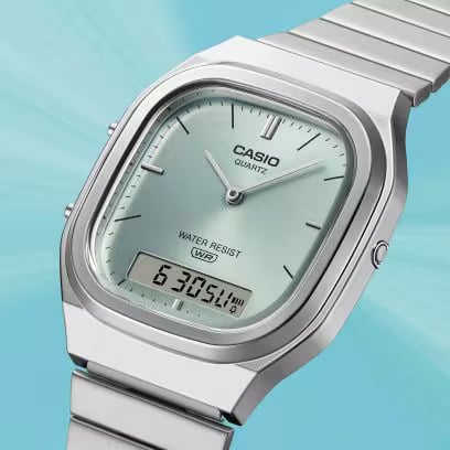 時代を超えて受け継がれる レトロモダンスタイル ※画像はAQ-240E-2Aです