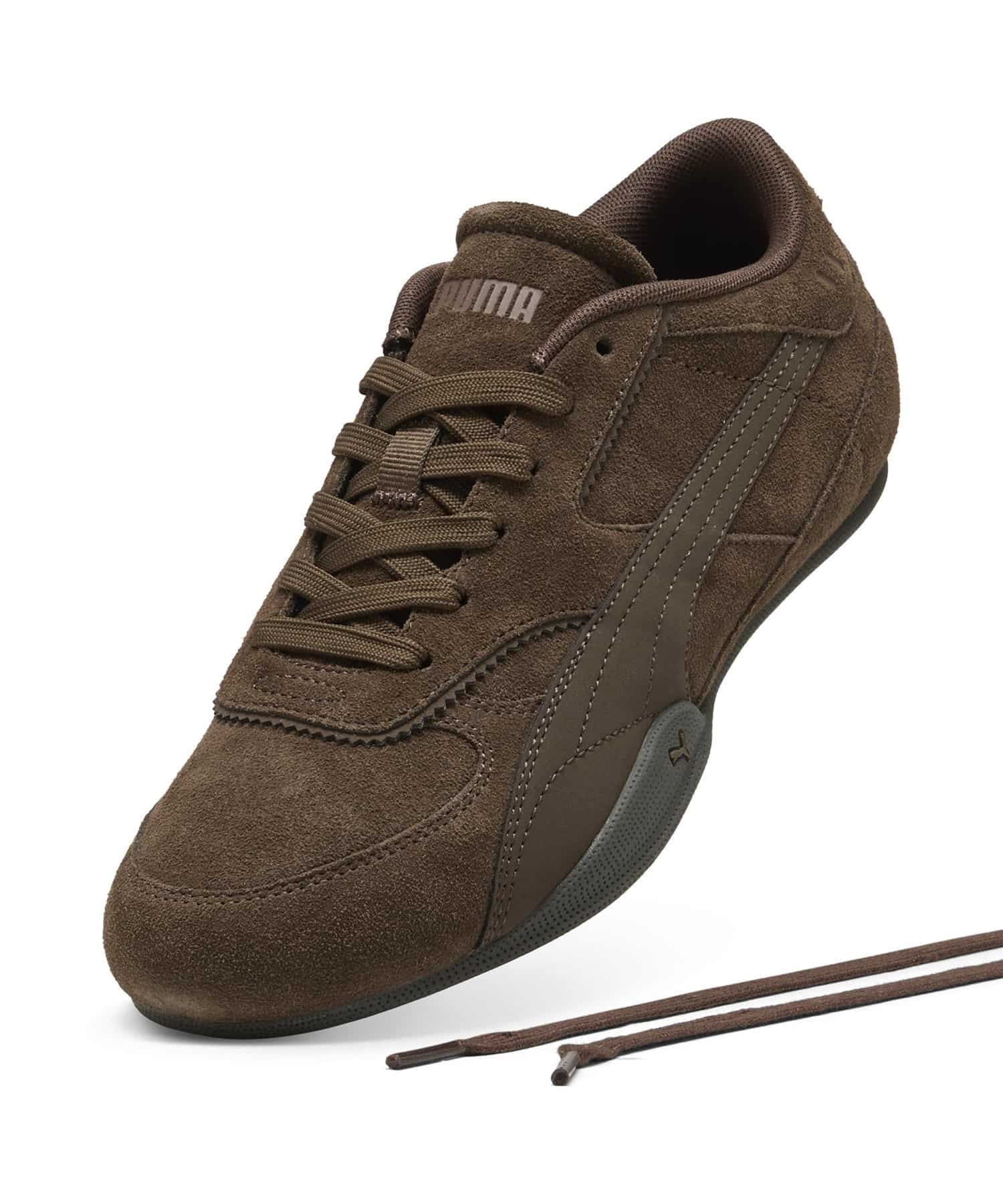 PUMA BELLA MINA SUEDE WNS プーマ ベラ ミナ スエード スニーカー chocolate-gum 23.5㎝ 407671_05 4070032771915 【送料無料 北海道/沖縄/離島を除く】 chocolate-gum 23.5㎝