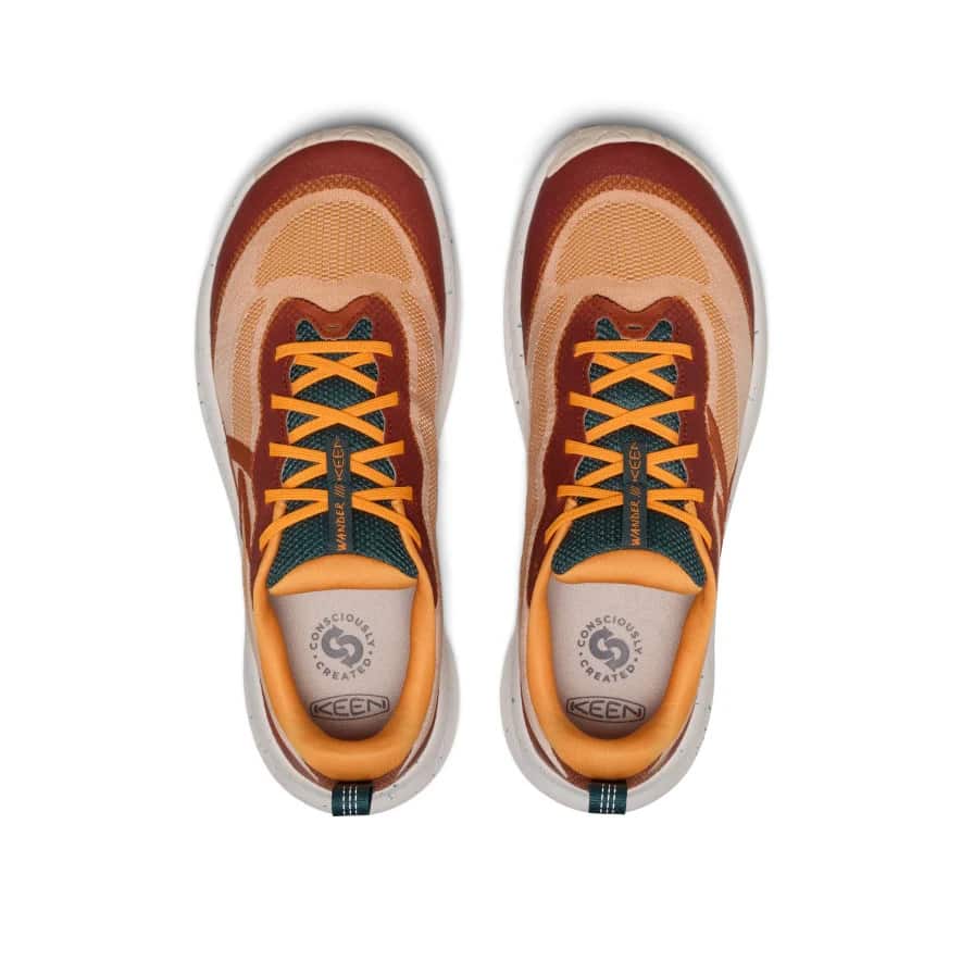 キ－ン メンズ ワンダー スニーカー KEEN WANDER MEN FOSSIL ORANGE/CARROT CURL 26.0cm～28.0cm 1033148 0199289200918 【送料無料 北海道/沖縄/離島を除く】 FOSSIL ORANGE/CARROT CURL 26.0cm