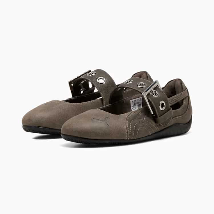 プーマ  ウィメンズ スピードキャット バレエ エトワール ドレスアップ スニーカー PUMA SPEEDCAT BALLET DRESS-UP WNS Matte Bronze-PUMA Black 23.5cm～24.5cm 408054_01 4070032879796 【送料無料 北海道/沖縄/離島を除く】 Matte Bronze-PUMA Black 23.5cm