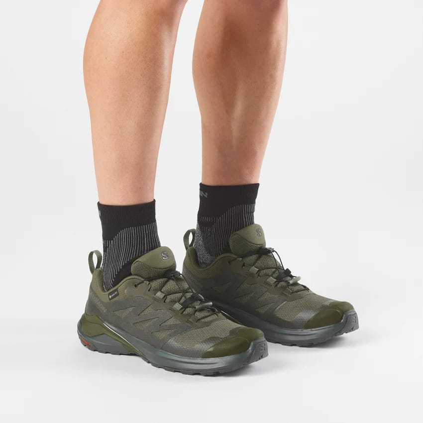 【サロモン】 SALOMON X-ADVENTURE GORE-TEX Olive Night/Peat/Olive Night 26.5cm～27.5cm 019870255302 ゴアテックス GORE/TEX メンズ スニーカー 【送料無料 北海道/沖縄/離島を除く】 Olive Night/Peat/Olive Night 26.5cm