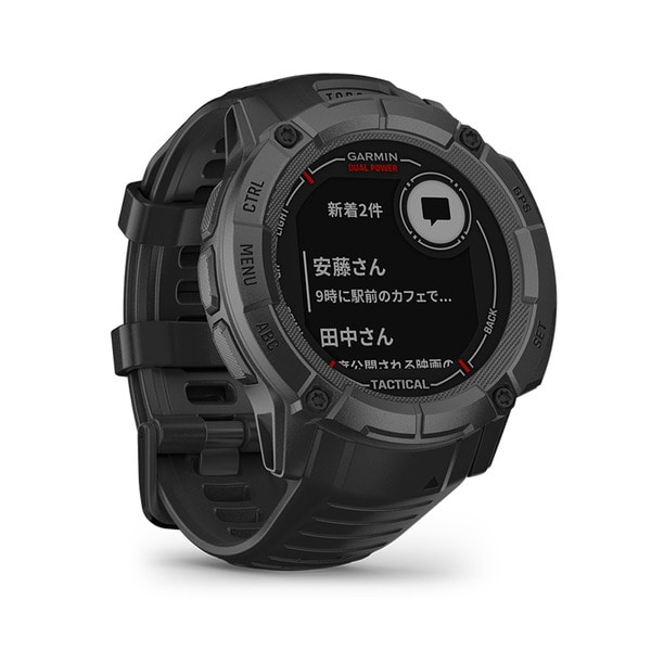 GARMIN ガーミン Instinct 2X Dual Power 【Tactical Edition】 Black