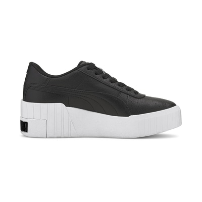 PUMA プーマ カリウェッジ ウィメンズ CALI WEDGE WNS LX1 373438 02  レディーススニーカー【送料無料　北海道/沖縄/離島を除く】 Puma black-Puma white 24.0ｃｍ