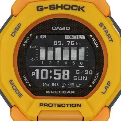 カシオ CASIO G-SHOCK GSHOCK ジーショック G-SQUAD GBD-300 SERIES GBD-300-9JF  モバイルリンク/アプリ連携機能 バイブレーションアラーム トレーニング機能（加速度計/距離計測機能） 高精細DP 20気圧防水 腕時計 国内正規品  【送料無料 ...