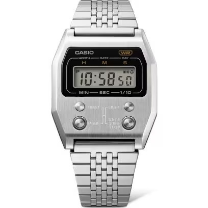 カシオ CASIO CASIOCLASSIC カシオクラシック PREMIUMシリーズ A1100D-1JF シルバー 腕時計 国内正規品 4549526367199 【送料無料 北海道/沖縄/離島を除く】 1JF FREE
