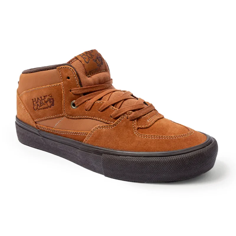 バンズ VANS SKATE HALF CAB GOLDEN BROWN/GUM VN0A5FCDCL6 スケート ハーフキャブ 26.0cm～28.0㎝ スニーカー メンズ シューズ 0198266502014 【送料無料 北海道/沖縄/離島を除く】 GOLDEN BROWN/GUM 26.0cm