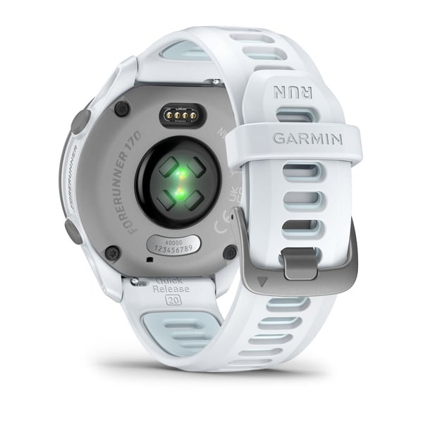 ガーミン GARMIN Forerunner 170（フォアランナー170） Whitestone/Cloud Blue（ホワイトストーン/クラウド ブルー） 43mm シリコンバンド AMOLED（有機EL） 軽量 ランニングGPSウォッチ Suica対応 010-03920-41 腕時計 正規品 【送料無料 北海道/沖縄/離島を除く】 Whitestone/Cloud Blue FREE
