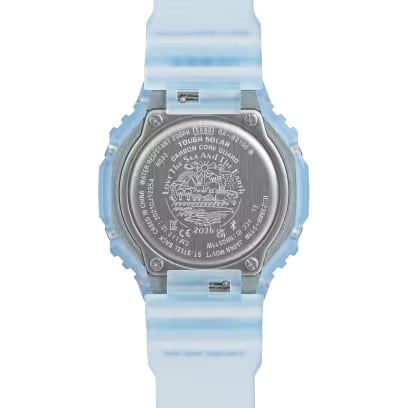「Love The Sea And The Earth」シンボルマークを刻印した裏蓋