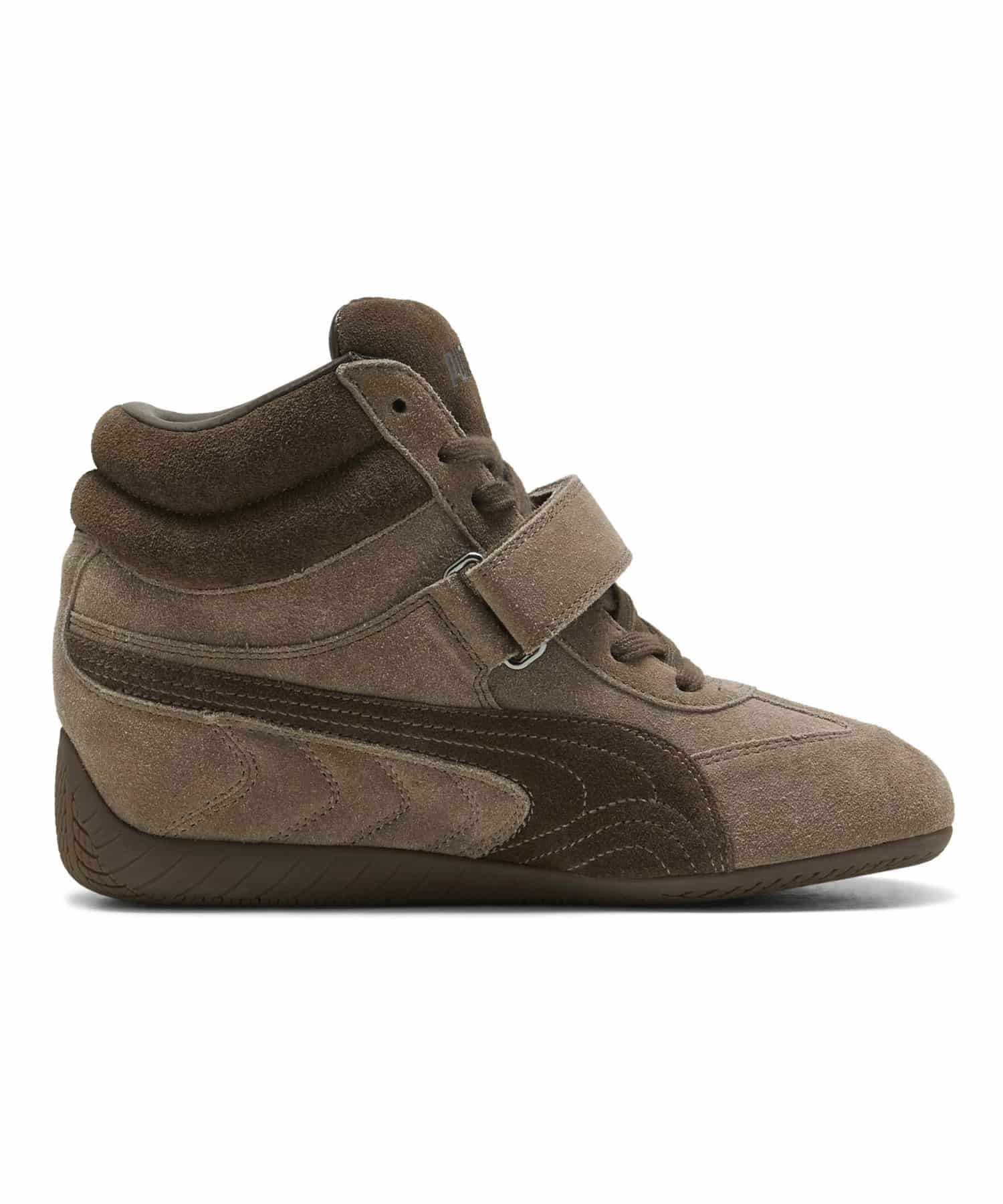 プーマ スピードキャット ウェッジ スニーカー PUMA SPEEDCAT WEDGE WNS Totally taupe-Chocolate 23.0㎝～25.0㎝ 407878_01 4069162834935 【送料無料 北海道/沖縄/離島を除く】 Totally taupe-Chocolate 23.0㎝