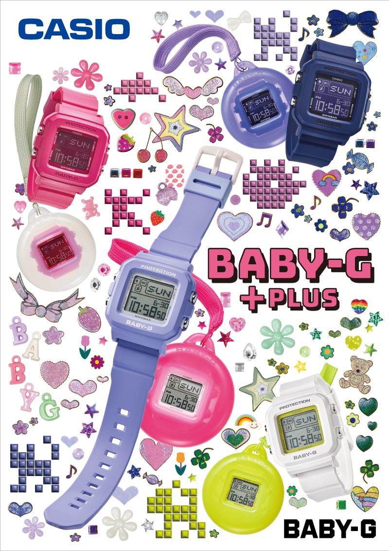 【話題のアイテム】カシオ CASIO BABY-G+PLUS ベビージー BGD-10 Series BGD-10K-2JR  耐衝撃構造（ショックレジスト） 10気圧防水 国内正規品 4549526374760 【送料無料 北海道/沖縄/離島を除く】 2JR FREE