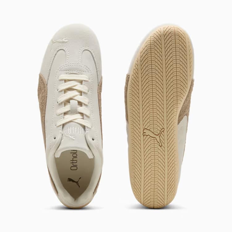 PUMA SPEEDCAT プーマ スピードキャットエレベーテッド レディース スニーカー シューズ Warm White-Ice Coffee 23.5cm 403619_01 4069156860667 【送料無料 北海道/沖縄/離島を除く】 Warm White-Ice Coffee 23.5cm