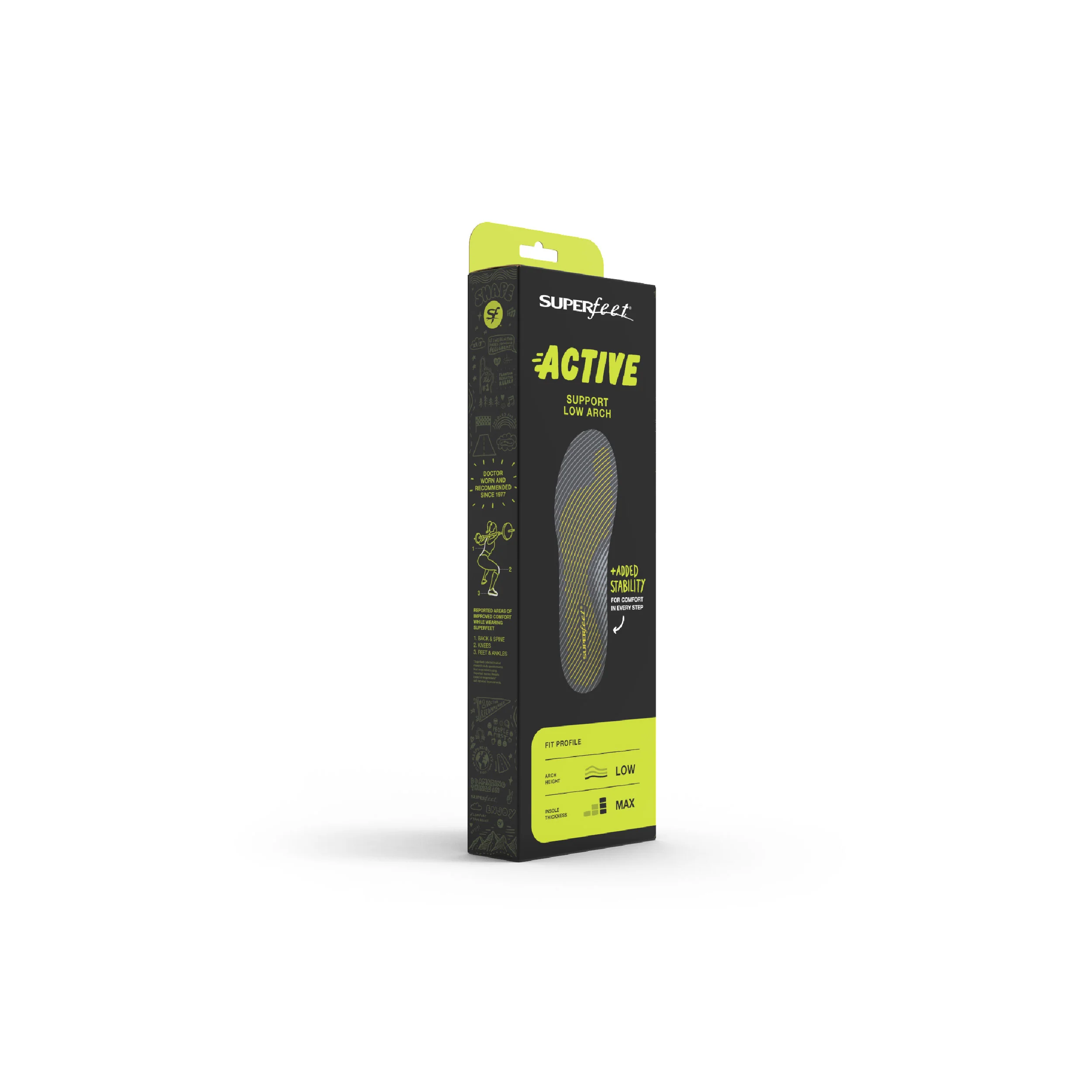SUPERFEET  Active Support スーパーフィート インソール Low Arch（GRY） INSOLE  Eサイズ 26.0cm～28.0cm 正規品 863018251778【税込み10,000円以下 送料1,100円 北海道/沖縄/離島着払い】 GRY E(26.0～28.0cm)