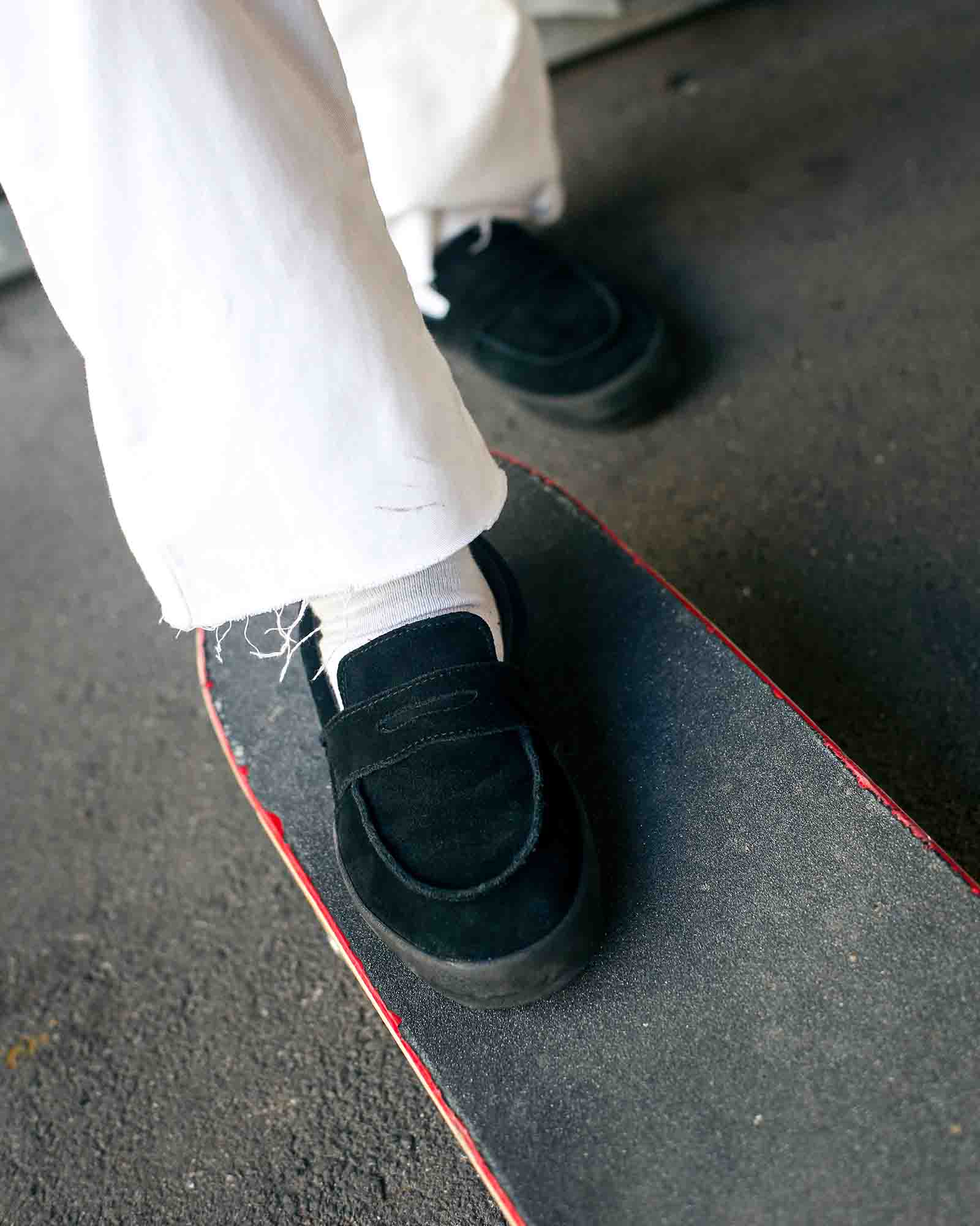 BLACK】VANS Skate Loafer バンズ スケートローファー メンズ