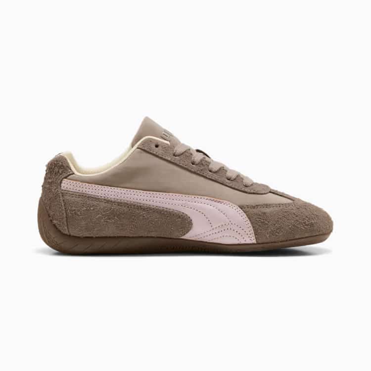プーマ スピードキャットブラッシュド ラックス スニーカー PUMA SPEEDCAT BRUSHED LUXE WNS Mouse Gray-Gum 23.0㎝～25.0㎝ 407672_01 4070032763040 【送料無料 北海道/沖縄/離島を除く】 Totally taupe-Chocolate 23.0㎝