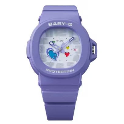 カシオ CASIO BABY-G BABYG ベビージー PLAYFUL HEARTS SERIES BGA-10 Series BGA-10-7AJF WHITE 耐衝撃構造（ショックレジスト） 10気圧防水  腕時計 国内正規品 【送料無料 北海道/沖縄/離島を除く】 7AJF FREE