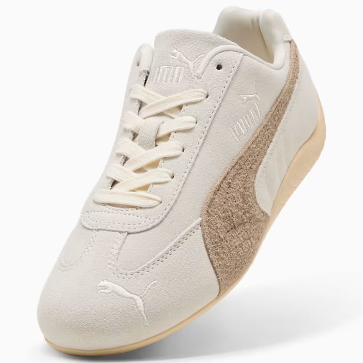 PUMA SPEEDCAT プーマ スピードキャットエレベーテッド レディース スニーカー シューズ Warm White-Ice Coffee 23.5cm 403619_01 4069156860667 【送料無料 北海道/沖縄/離島を除く】 Warm White-Ice Coffee 23.5cm