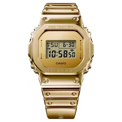 カシオ CASIO G-SHOCK GSHOCK ジーショック  FINE METALLIC SERIES DIGITAL 5600 SERIES GM-5600YMG-9JF GOLD メタルベゼル タフシリコーンバンド スーパーイルミネーター 腕時計 国内正規品 【送料無料 北海道/沖縄/離島除く】 9JF FREE
