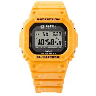 カシオ CASIO G-SHOCK GSHOCK ジーショック SURFRIDER FOUNDATION JAPAN コラボレーションモデル DIGITAL 5600SERIES G-5600SFJ-9JR 20気圧防水 ショックレジスト  腕時計 国内正規品 【送料無料 北海道/沖縄/離島を除く】 9JR FREE