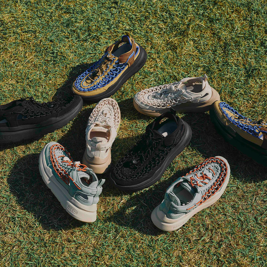 KEEN キーン スニーカー ウィメンズ アウトドアシューズ サンダル UNEEK WK ユニーク ダブルケー Black/Black 25.0cm 1030269 MM1 【送料無料 北海道/沖縄/離島を除く】 Black/Black 25.0cm