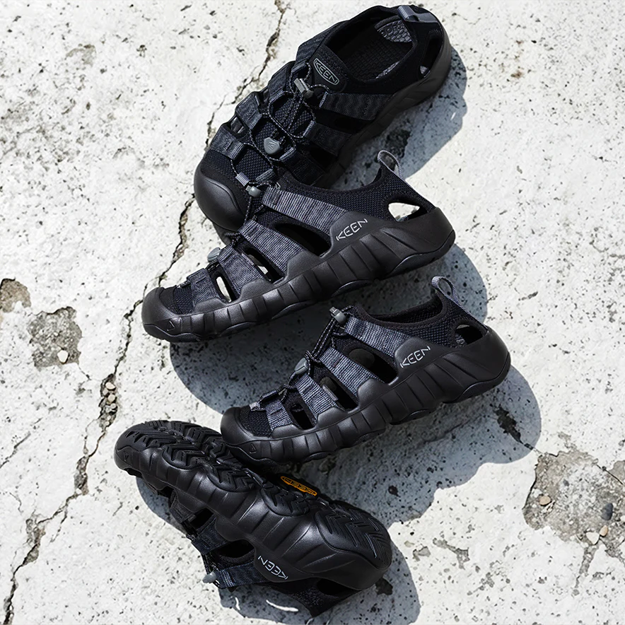 KEEN HYPERPORT H2 キ－ン ハイパーポート エイチツー Black/Steel Grey 24.0cm 1028657 スニーカー レディース 0195208354731 【送料無料 北海道/沖縄/離島を除く】 Black/Steel Grey 24.0cm