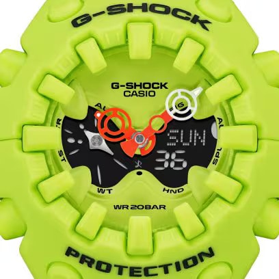 カシオ CASIO G-SHOCK GSHOCK ジーショック  ANOLOG-DIGITAL GA-V01 SERIES GA-V01-9AJF NEON YELLOW 腕時計 国内正規品 【送料無料 北海道/沖縄/離島除く】 9AJF FREE