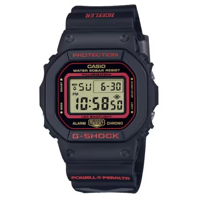 【SALE】 カシオ CASIO G-SHOCK GSHOCK ジーショック Kelvin Hoefler x Powell Peraltaコラボレーションモデル DIGITAL 5600SERIES DW-5600KH-1JR  耐衝撃構造（ショックレジスト） 20気圧防水 腕時計 国内正規品 【送料無料 北海道/沖縄/離島除く】 1JR FREE