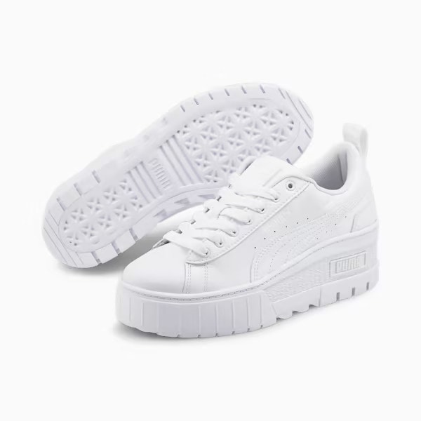 【PUMA】 Mayze Wedge Wns  Puma white プーマ ウィメンズ メイズ ウェッジ  386273 04 スニーカー  シューズ 24.0cm 4065449923538 KX3  【送料無料 北海道/沖縄/離島を除く】 24.0cm
