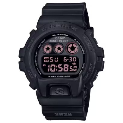 カシオ CASIO G-SHOCK GSHOCK ジーショック DIGITAL  6900Series DW-6900UMS-1JF 耐衝撃構造（ショックレジスト） 20気圧防水  MAT BLACK RED EYE（マットブラック レッドアイ） 腕時計 国内正規品 【送料無料 北海道/沖縄/離島除く】 1JF FREE