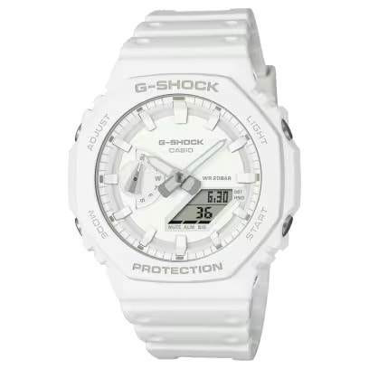 カシオ CASIO G-SHOCK GSHOCK ジーショック ANALOG-DIGITAL 2100Series GA-2100-7A7JF WHITE カーボンコアガード構造 耐衝撃構造 （ショックレジスト） 20気圧防水 八角形 オクタゴンベゼル 腕時計 国内正規品 【送料無料 北海道/沖縄/離島除く】 7A7JF FREE