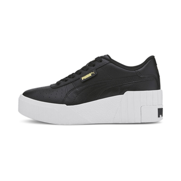 PUMA プーマ カリウェッジ ウィメンズ CALI WEDGE WNS LX1 373438 02  レディーススニーカー【送料無料　北海道/沖縄/離島を除く】 Puma black-Puma white 24.0ｃｍ