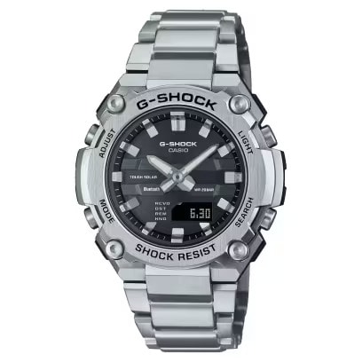 カシオ CASIO G-SHOCK GSHOCK ジーショック G-STEEL GST-B600 Series GST-B600D-1AJF 耐衝撃構造（ショックレジスト） タフソーラー（ソーラー充電システム） モバイルリンク/アプリ連携機能 20気圧防水 腕時計 国内正規品 【送料無料 北海道/沖縄/離島除く】 1AJF FREE