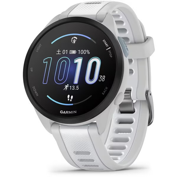 GARMIN ガーミン Forerunner 165 White/Gray   010-02863-81 GPS スマートウォッチ タッチパネル  PacePro機能 レースウィジット VO2 MAX 血中酸素トラッキング 腕時計 【送料無料 北海道/沖縄/離島を除く】 WhiteGray FREE