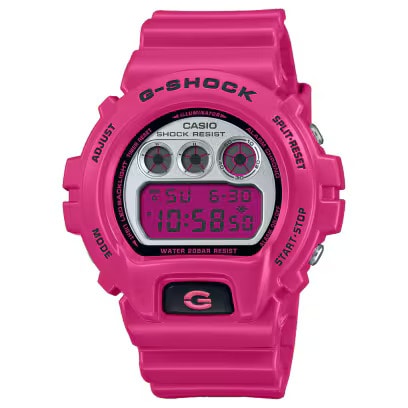 【人気モデル】 カシオ CASIO G-SHOCK GSHOCK ジーショック DIGITAL 6900 Series DW-6900RCS-4JF DW-6900 CRAZY COLORS 2024 PINK 耐衝撃構造（ショックレジスト） 20気圧防水  スーパーイルミネーター 腕時計 国内正規品 【送料無料 北海道/沖縄/離島除く】 4JF FREE